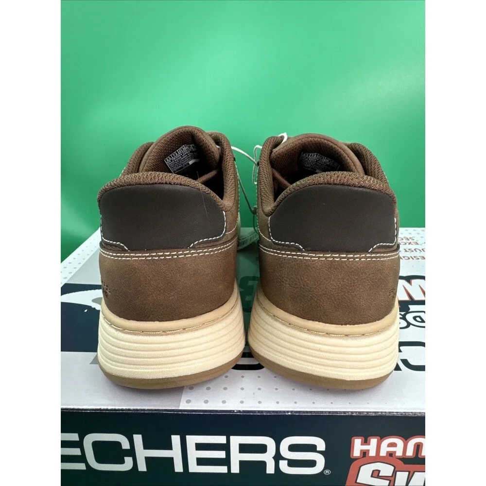 Skechers Hands Free Swift Fit Men’s 8.5 Brown Waterproof Casual Lace Sneakers